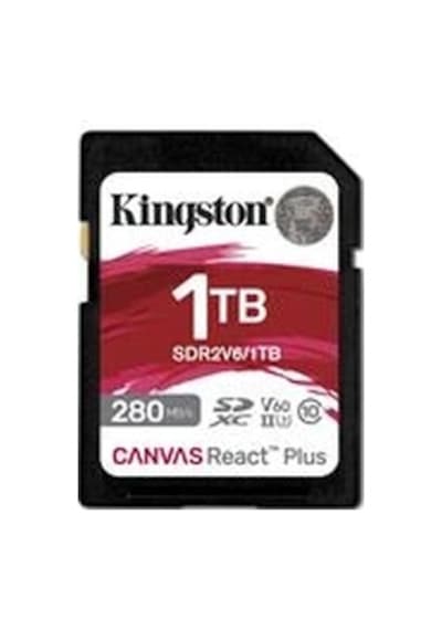 Kingston Sdr2v6-1tb Canvas React Plus Sdxc Uhs-ıı 280r-150w U3 V60 For Full Hd-4k Sd Hafıza Kartı K