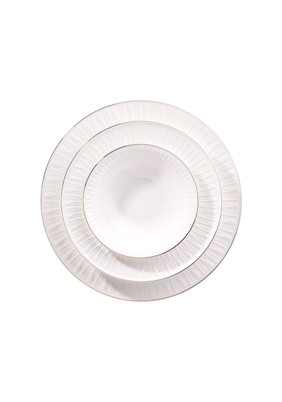 Korkmaz Viyana Collection 53 Parça Gold Yemek Takımı A9871 Beyaz