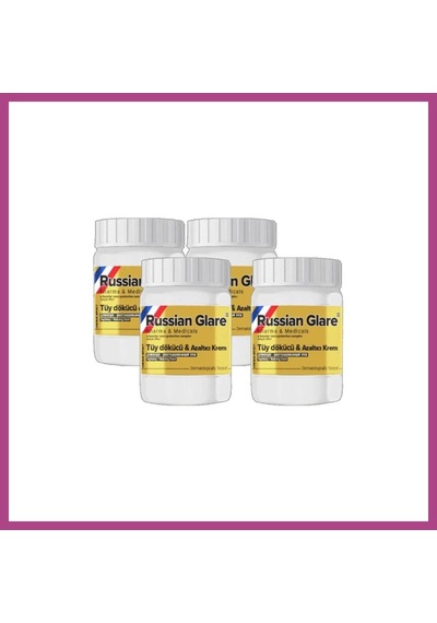 Gees Global Russ Glare Nano 4 Tane X 50 Ml Tüylere Krem Russ Merhemi Gbzs