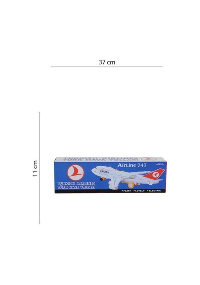 Birlik Oyuncak Pilli Işıklı Türk Hava Yolları Yolcu Uçağı 35 Cm Ch-132tk