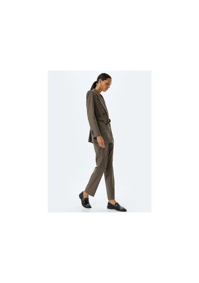 Koton Trousers-kahverengi Ekose Kahverengi