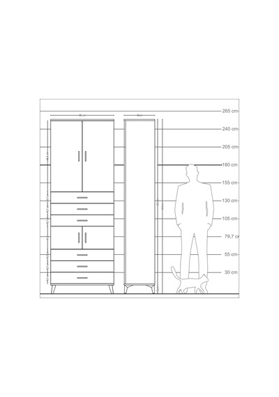 Arges Dolap 4 Raflı 6 Çekmeceli 4 Kapaklı 88x30x243 Aytaşı-ay... Aytaşı Arges Dolap 4 Raflı 6 Çekmeceli 4 Kapaklı 88x30x243 Aytaşı-ay... Aytaşı