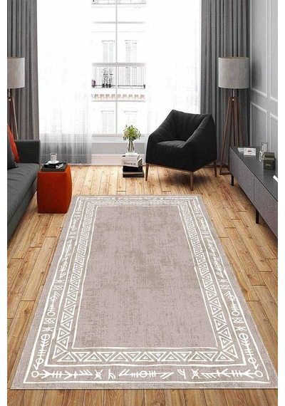 Vizon Kaymaz Tabanlı Otantik Desen Mutfak Halısı Ar1097n11