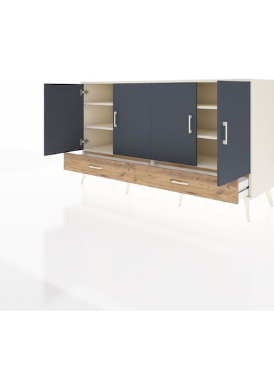 Hyperion Konsol 6 Raflı 2 Çekmeceli 4 Kapaklı 176x44x99 Aytaşı-an Aytaşı-antrasit/çam Hyperion Konsol 6 Raflı 2 Çekmeceli 4 Kapaklı 176x44x99 Aytaşı-an Aytaşı-antrasit/çam