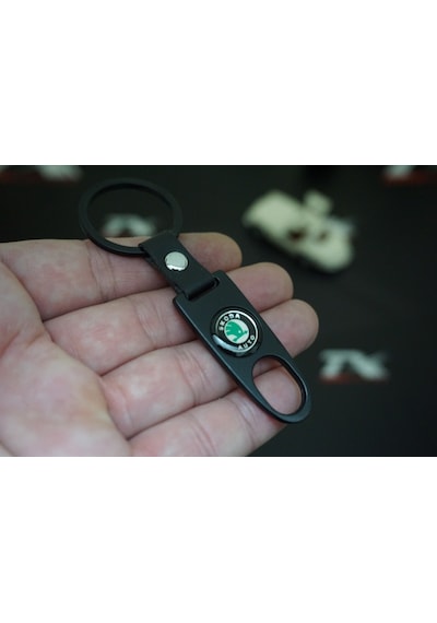 Skoda Auto Logo Anahtarlık Sibop Kapağı Seti