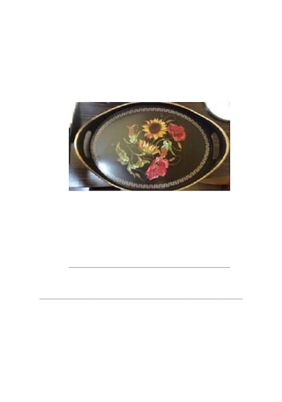 Oval Hira Desenli Sunum Tepsisi Royaleks-isr-5723 Çok Renkli