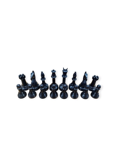 Ahşap Satranç - 29x29x3cm - Taşlar Plastik Büyük Boydur - Zemin Doğal Ahşaptır.