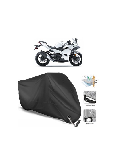 Kawasaki Ninja 400 Motor Branda (Bağlantı, Kilit Uyumlu)-Siyah (457269922)