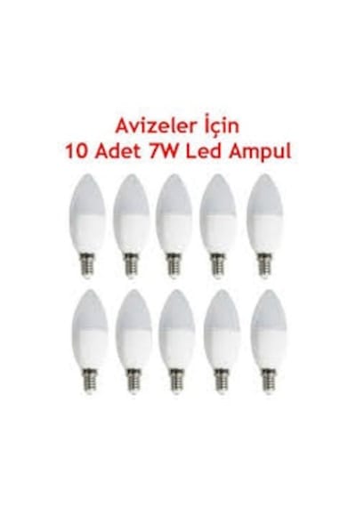 Noas 7 Watt Bujı E14 Duy Led Ampul Beyaz 10 Adet