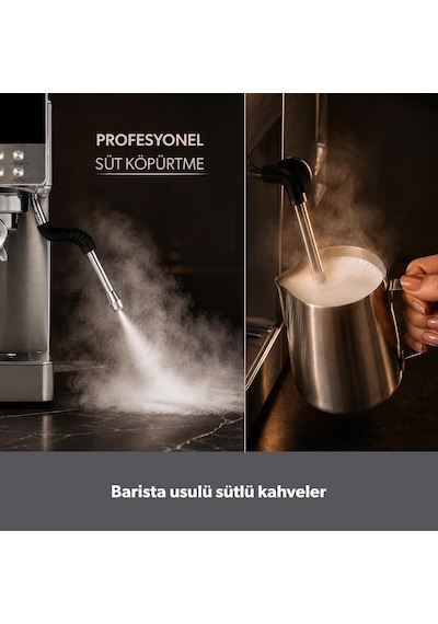 Latteprimo Barista Tipi Çekirdek Öğütücülü Espresso Makinesi, 20 Sıcak Ve Soğuk İçecek Çok Renkli
