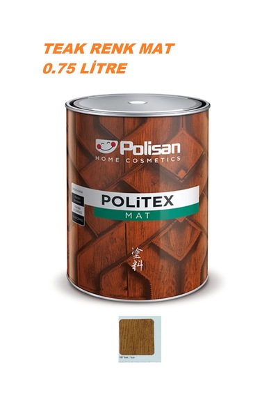 Polisan Dekoratif Mat Teak Renk Vernik 0.75 Litre Su Geçirmez