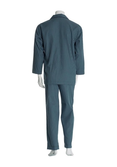 The Don Yeşil Lacivert Kareli Poplin Erkek Pijama Takımı
