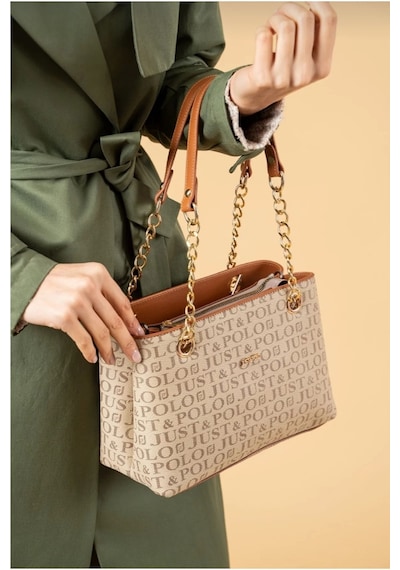 Just Polo Kadın Kum-taba Zincir Detaylı El Ve Omuz Çantası-bd2181 02736385