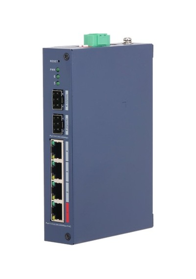 Dahua Chs4206-4gt-90 4 Port Gıgabıt+2xgb Sfp Uplınk Cloud Yönetilebilir 90w Poe Endüstriyel Swıtch