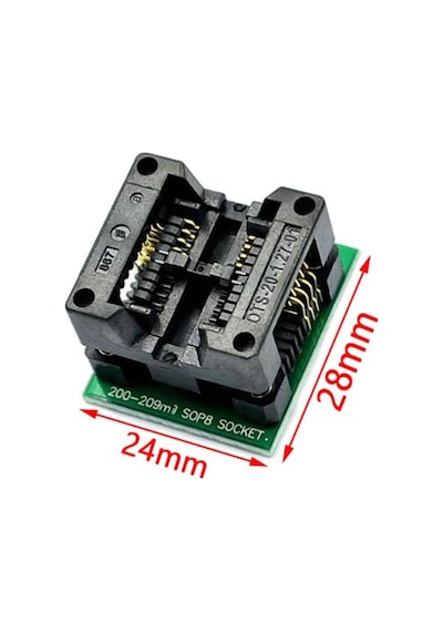 200 Mil Smd Soic8 Sop8 So8 To Dip8 Yaylı Soket Adaptör Eeprom Flash Programlayıcı 200mil