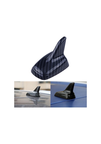 Karbon Fiber Desenli Oto Anten Süs Köpekbalığı Shark Araba Araç Dekoratif Süs Anteni Üniversal Ps-243