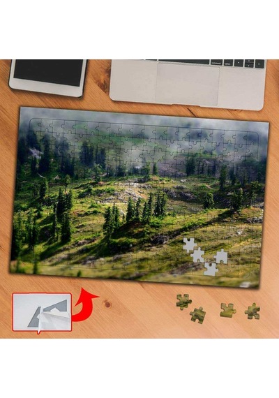 Sisli Orman Manzarası 240 Parça Puzzle Yapboz Tablo-b314a2