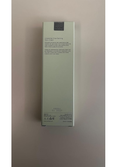 Unscented Cica Calming Daily Cream - Vegan Bitkisel Nemlendirici Krem 50ml