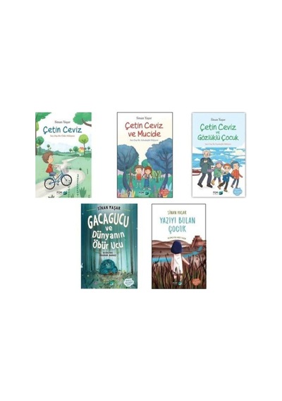 Sinan Yaşar 5 Kitap Set - Çetin Ceviz -çetin Ceviz Ve Mucide