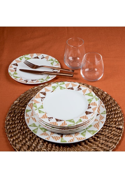 Güral Porselen - Eda 7 Parça Bone Pasta Seti