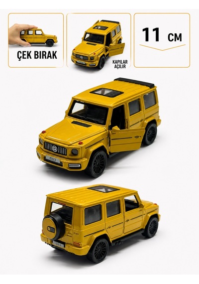 1:36 Ölçek Mercedes G63 Metal Model Araba - Sarı