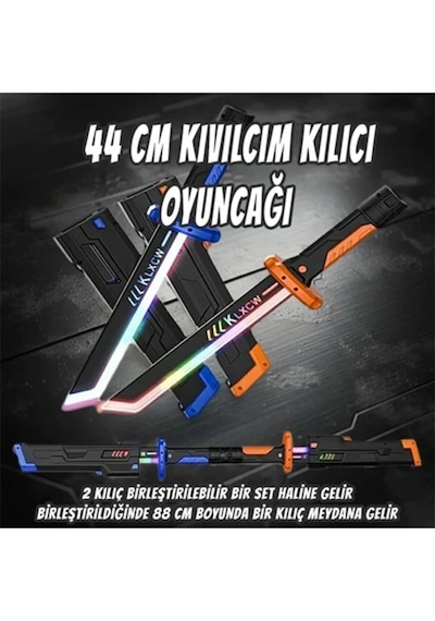 44 Cm Kıvılcım Çıkartan Özel Efektli Şarjlı Işın Kılıcı