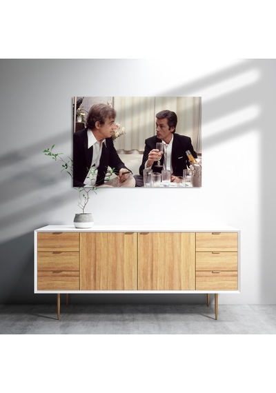 Cakasepetim Jean Paul Belmondo Ve Alain Delon Ahşap Mdf Tablo