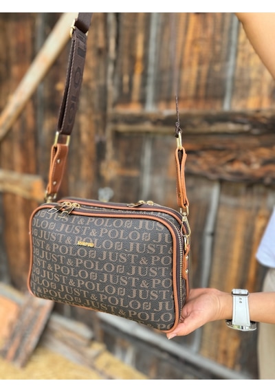 Just Polo Günlük Kombinlere Uygun Kadın Omuz Çantası 6011mh Kahve Camel
