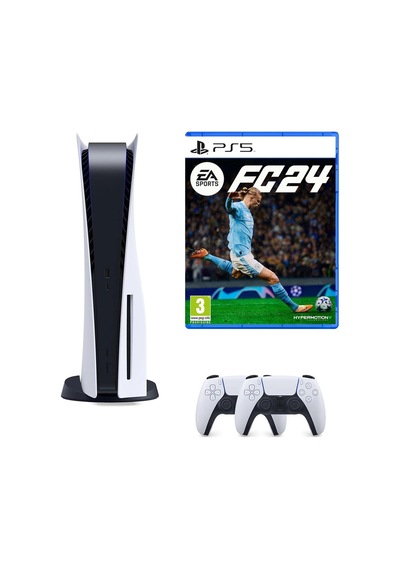 Sony Playstation 5 Diskli Oyun Konsolu + 2. Dualsense Kol + PS5 EA Sports FC24 (İthalatçı Garantili)