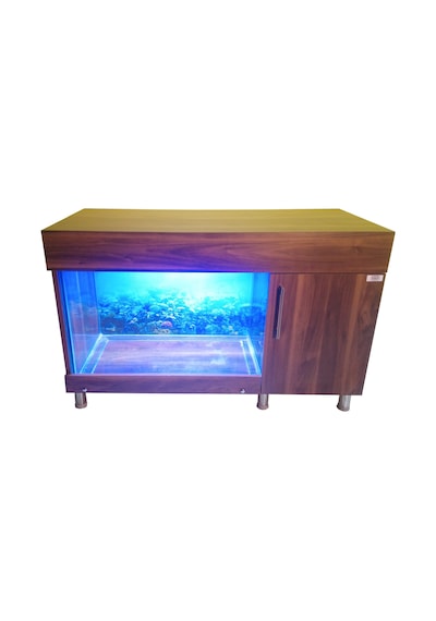 Kanki Pet Akvaryum yandan sumplı TV ünitesi Ceviz 110 cm