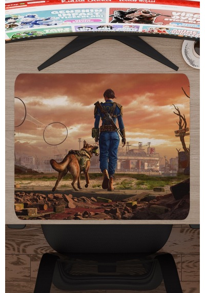 Fallout Kaymaz Dikişli Kauçuk Oyuncu Mousepad V2 - 48x40 Xl Gaming Mouse Pad Fare Altlığı