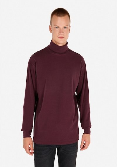Colin's Colins Normal Kesim Balıkçı Yaka Mor Erkek Uzun Kol Tişört Cl1066054 Mor
