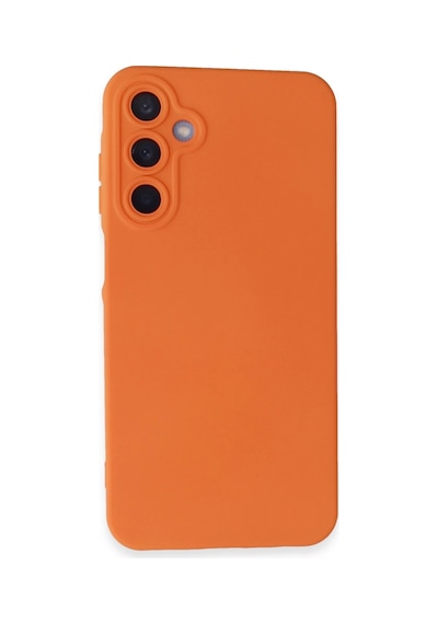 Newface - 118 - Samsung Galaxy Uyumlu A05s Kılıf Nano İçi Kadife Silikon - Csmo-tex - - Turuncu