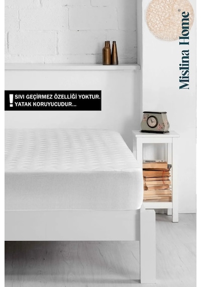 Mislina Home Kapitone Eko Fitted Full Kenar Tek - Çift Kişilik Bebek Yatak Koruyucu