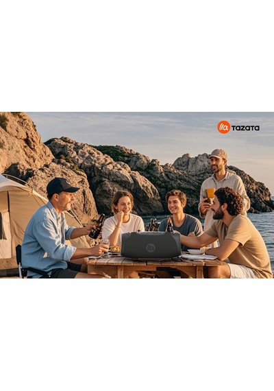 Tazata Boomblast Pro Bluetooth Hoparlör- Siyah 80w Ipx7, 12 Saat Şarj, Powerbank, İnanılmaz Ses