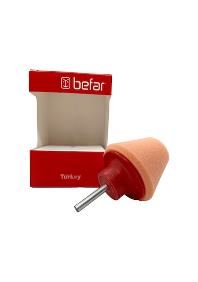 Befar Konik Matkap Tipi Jant Temizleme Süngeri 30mmx60mmx50mm