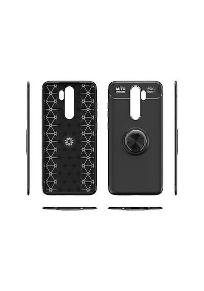 Oppo A9 2020 Yüzüklü Standli Manyetikli Kamera Korumali Kilif 409814059