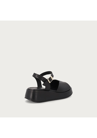 Nero Black Sandalet Kadın 04m2 Frau Wıth Ankle Strap siyah