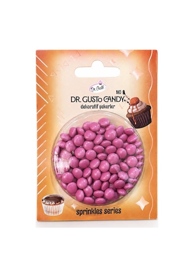 Dr. Gusto Pembe Bonbon Draje Pasta Süsleme Şekeri