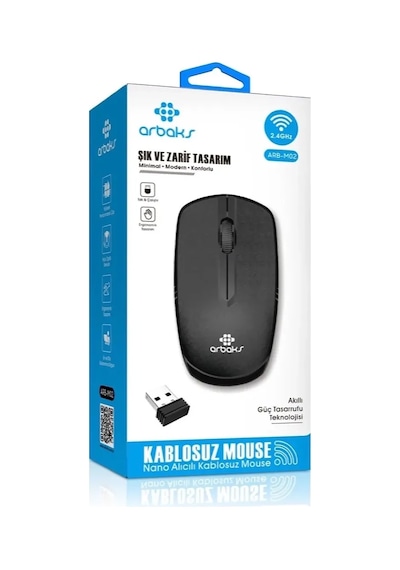 Arb-m02 2.4ghz Nano Alıcılı Kablosuz Mouse
