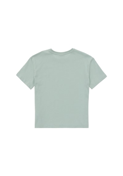 U.S. Polo Assn.  Erkek Çocuk Su Yeşili Oversize Bisiklet Yaka Tişört 50295447-VR048