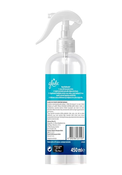 Ev Ve Tekstil Spreyi Okyanus 450 Ml, Leke Bırakmaz Abundance Prosperity