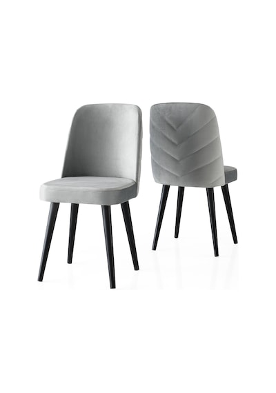 Tekno Venedik Mdf Açılır Mutfak Masa Sandalye Takımı 60x100 Beyaz - Gri