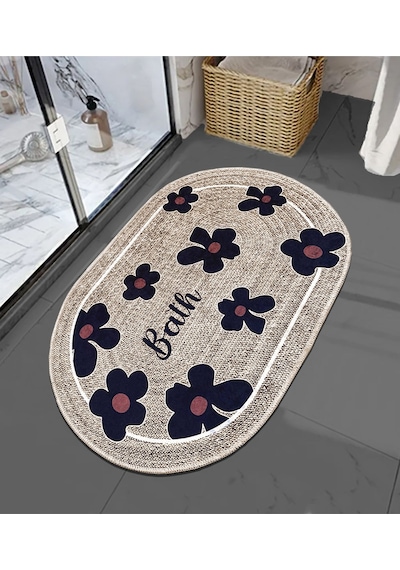 Moole Bej 3'lü Set Banyo Paspası Djtbanyo Varyantlı Renkli