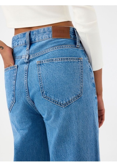 LOFT Wide Leg Regular Fit Kadın Pantolon Lf2040546 Q1.v1 Denim