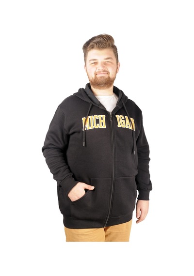 Mode Xl Erkek Sweat Kapşonlu Michigan 21519 Siyah 001