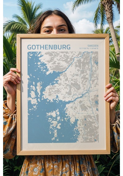 Göteborg İsveç Gothenburg-sweden Şehir Haritası Çerçeveli Tablo Lüks Salon Duvar Dekorasyonu Tablo Kayın Göteborg İsveç Gothenburg-sweden Şehir Haritası Çerçeveli Tablo Lüks Salon Duvar Dekorasyonu Tablo Kayın