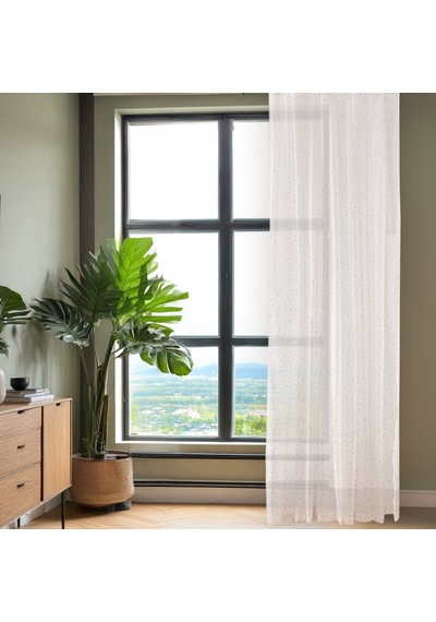 Gardenn Lena Tül Perde - Krem - 300x270 Cm Diğer