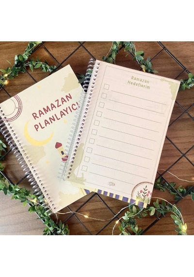 Ramazan Planlayıcı Cüz, Teravih, Oruç, Günlük Planlama, Hatim, Sticker Hediyeli Çok Renkli