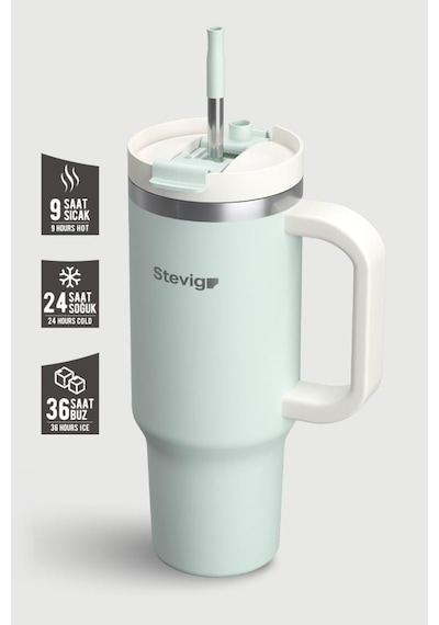 Stevig 2 Moods Tuck-in Tumbler Sızdırmaz Çelik Termos 900 Ml Sprout Green St-240 Su Yeşili